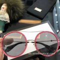 Gafas redondas de montura completa para mujer